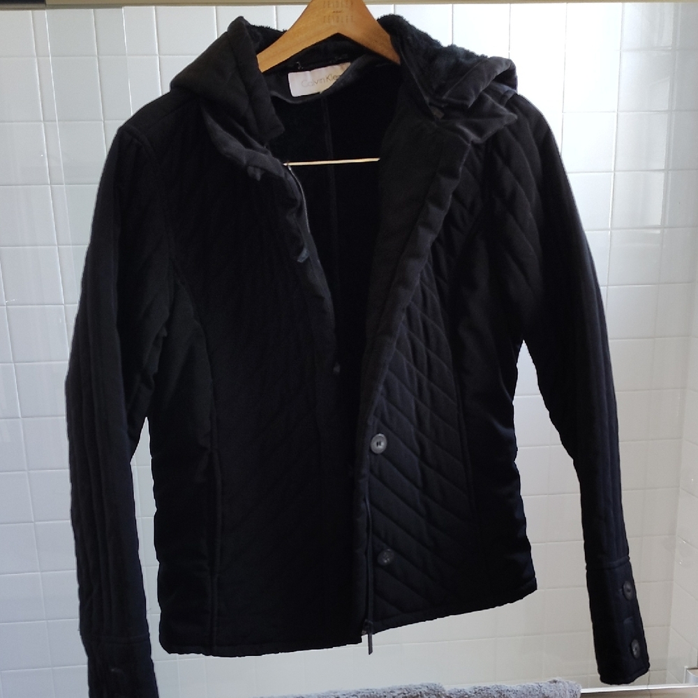 Calvin Klein Black Quilted Jacket
